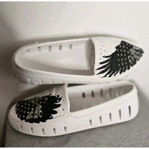 Floafers Hardy M+c Driving‎ Loafers Womens 8 White  Slip-On Rubber Country Club